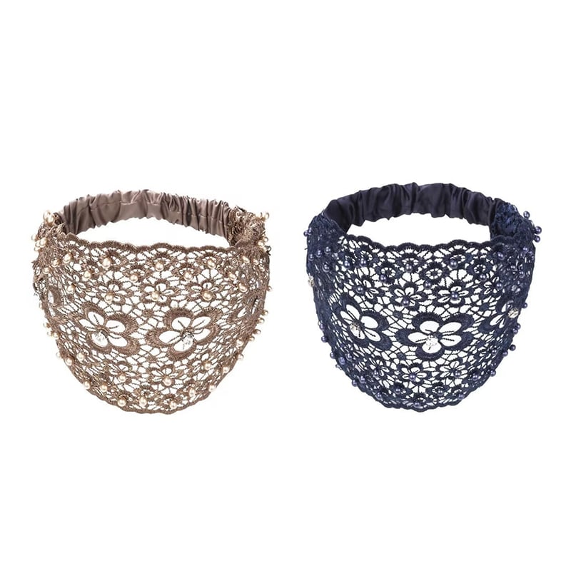 🌞Fris De Lente In Met 50% Korting!✨ Brede Guipurekant Haarband met Kralen & Bloemmotief – Verberg Dunner Haren & Straal Elegante Uitstraling! - Image 23