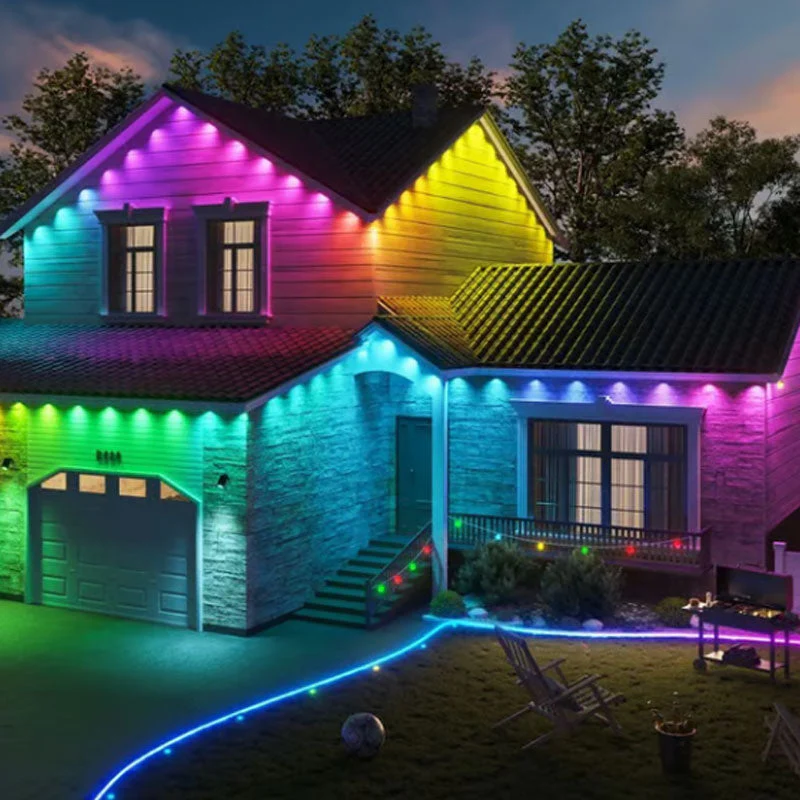 🏡🌳 Slimme Waterdichte LED Strip Licht – Binnen & Buiten, Persoonlijke Kleur Effecten, IP65 Waterdicht & Makkelijke Installatie (Perfect voor Feest Decoratie)! - Image 3