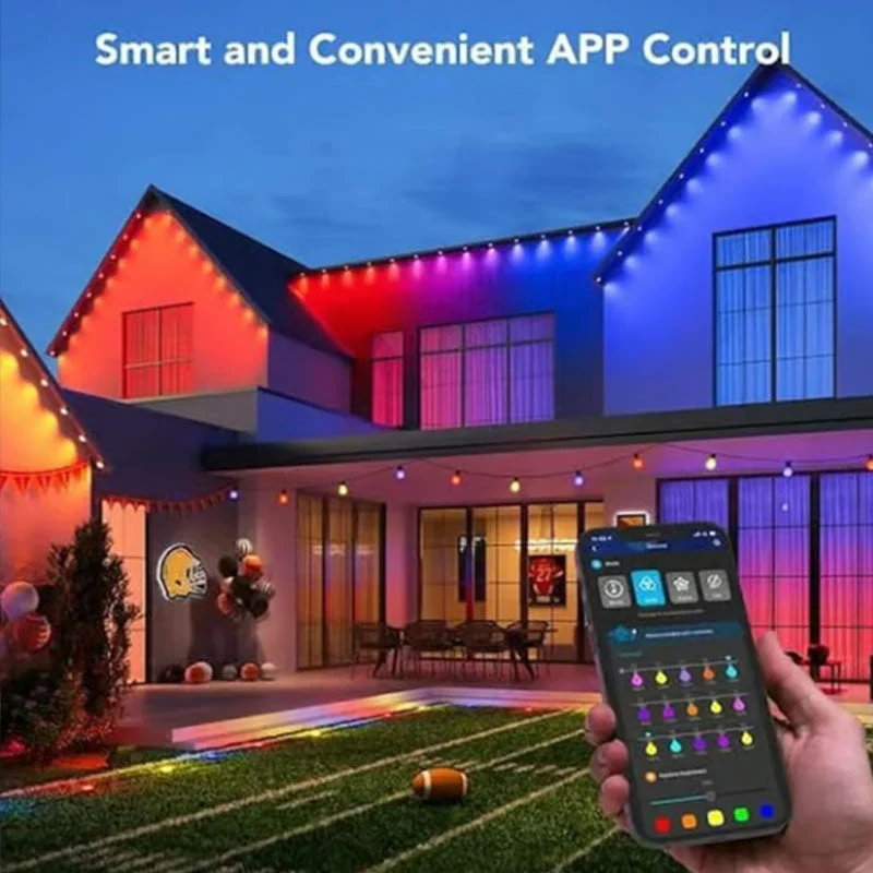 🏡🌳 Slimme Waterdichte LED Strip Licht – Binnen & Buiten, Persoonlijke Kleur Effecten, IP65 Waterdicht & Makkelijke Installatie (Perfect voor Feest Decoratie)! - Image 5