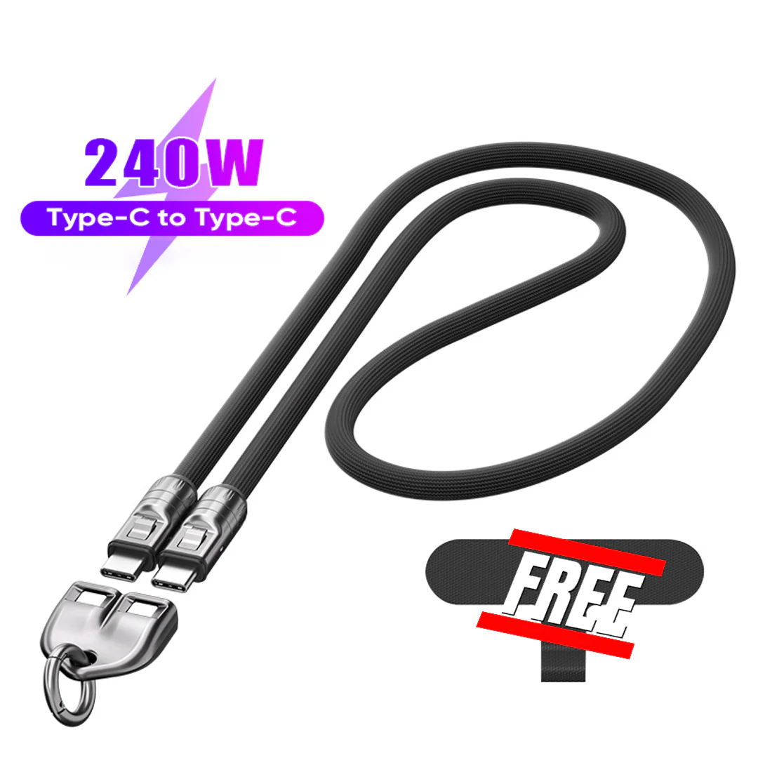🔌⌚️ C naar C 240W Oplaadkabel met Draagbaar Armbandontwerp – Snelladen, Duurzaam & Altijd Binnen Handbereik! ⚡️ - Image 12