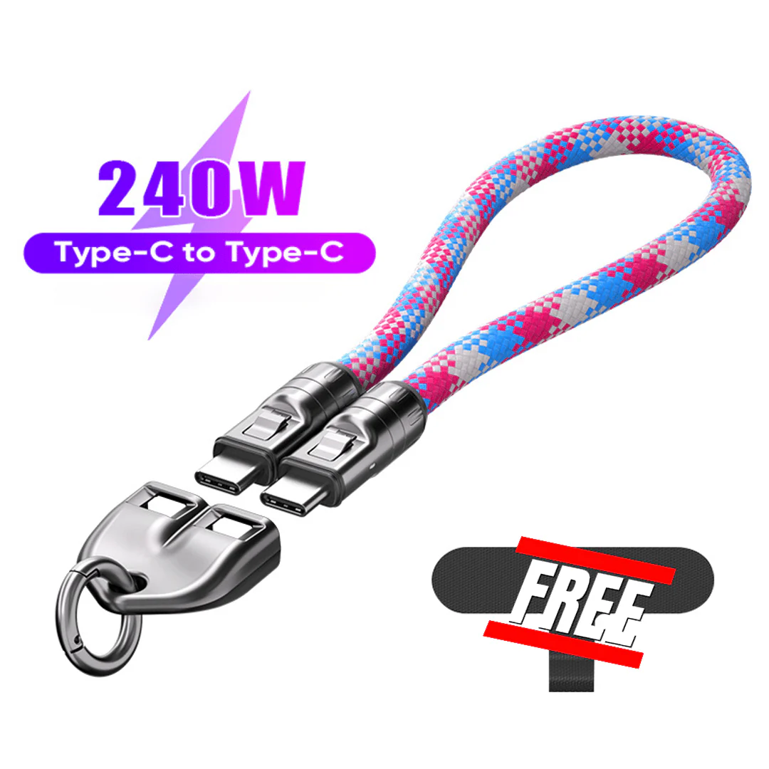 🔌⌚️ C naar C 240W Oplaadkabel met Draagbaar Armbandontwerp – Snelladen, Duurzaam & Altijd Binnen Handbereik! ⚡️ - Image 13