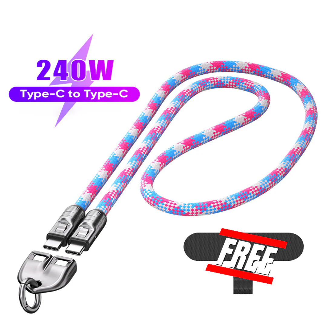 🔌⌚️ C naar C 240W Oplaadkabel met Draagbaar Armbandontwerp – Snelladen, Duurzaam & Altijd Binnen Handbereik! ⚡️ - Image 14