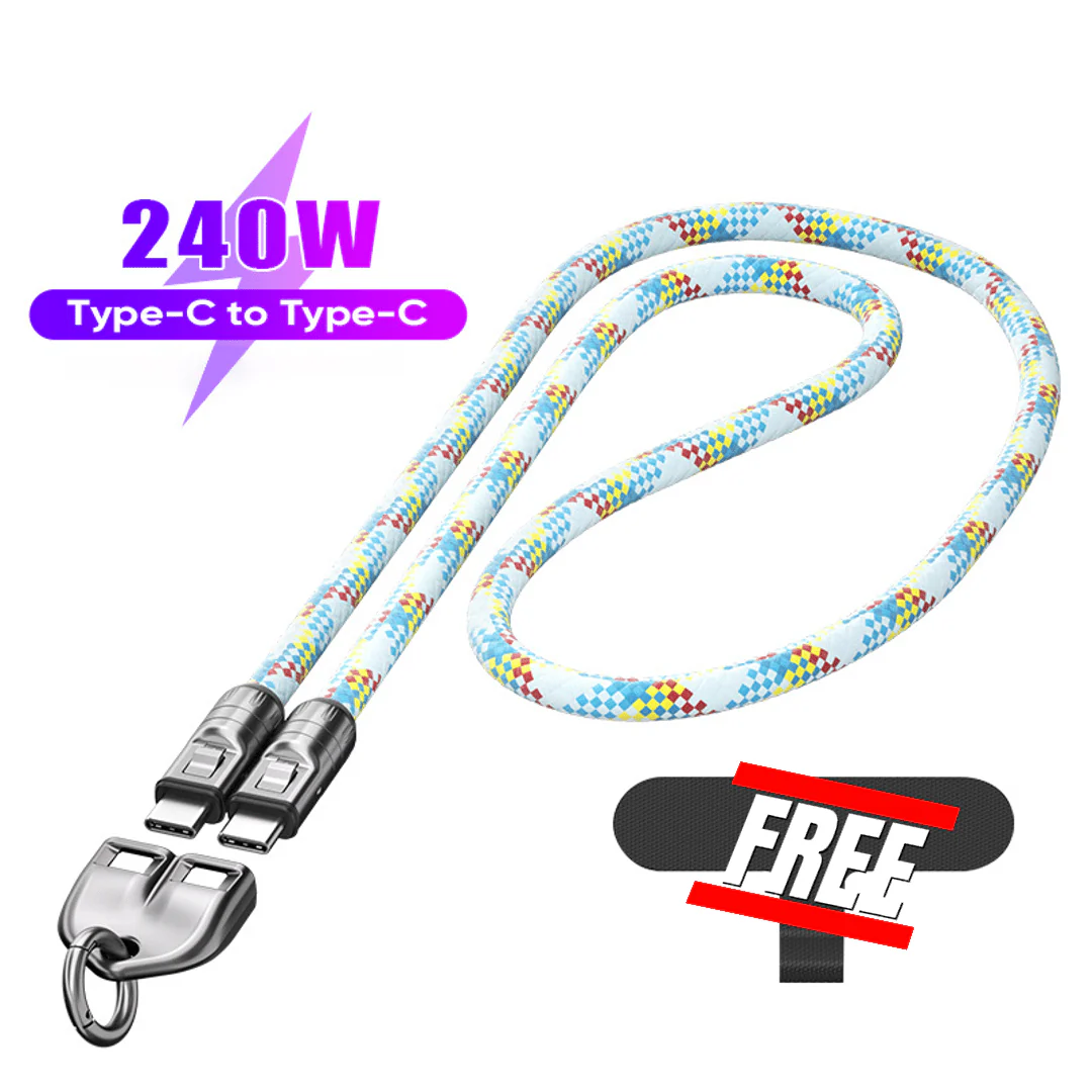 🔌⌚️ C naar C 240W Oplaadkabel met Draagbaar Armbandontwerp – Snelladen, Duurzaam & Altijd Binnen Handbereik! ⚡️ - Image 16