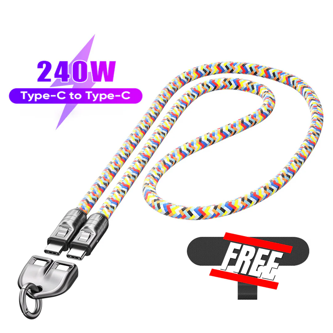 🔌⌚️ C naar C 240W Oplaadkabel met Draagbaar Armbandontwerp – Snelladen, Duurzaam & Altijd Binnen Handbereik! ⚡️ - Image 18