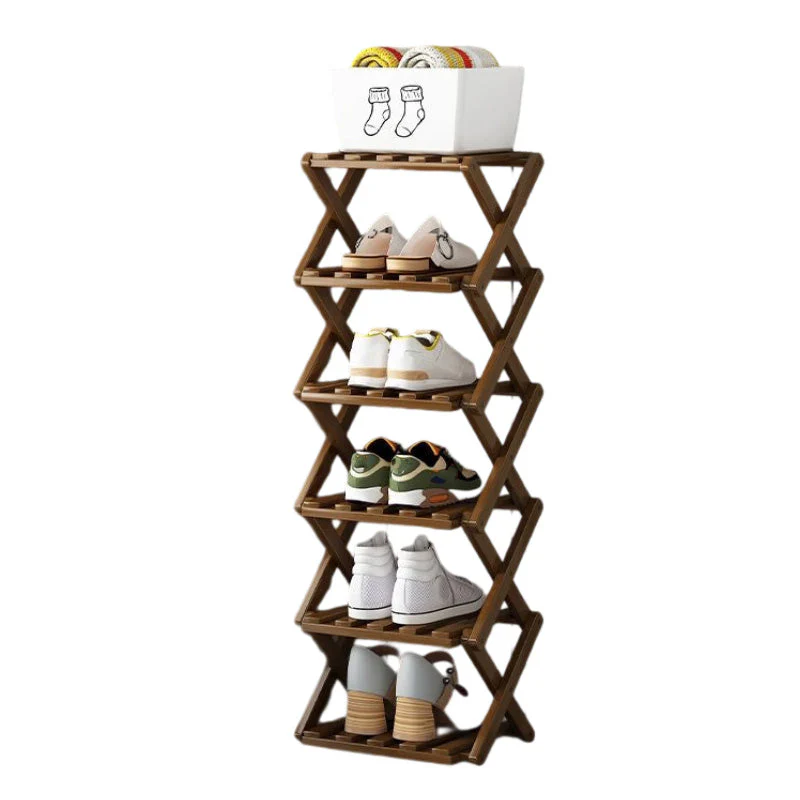 🌞Fris De Lente In Met 50% Korting!👟Duurzaam Opvouwbaar Bamboe Schoenenrek – Meerdere Lagen & Ruimtebesparend! - Image 12