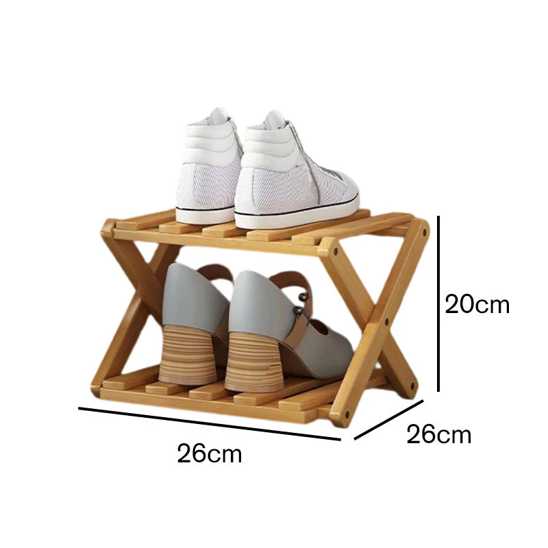 🌞Fris De Lente In Met 50% Korting!👟Duurzaam Opvouwbaar Bamboe Schoenenrek – Meerdere Lagen & Ruimtebesparend! - Image 17