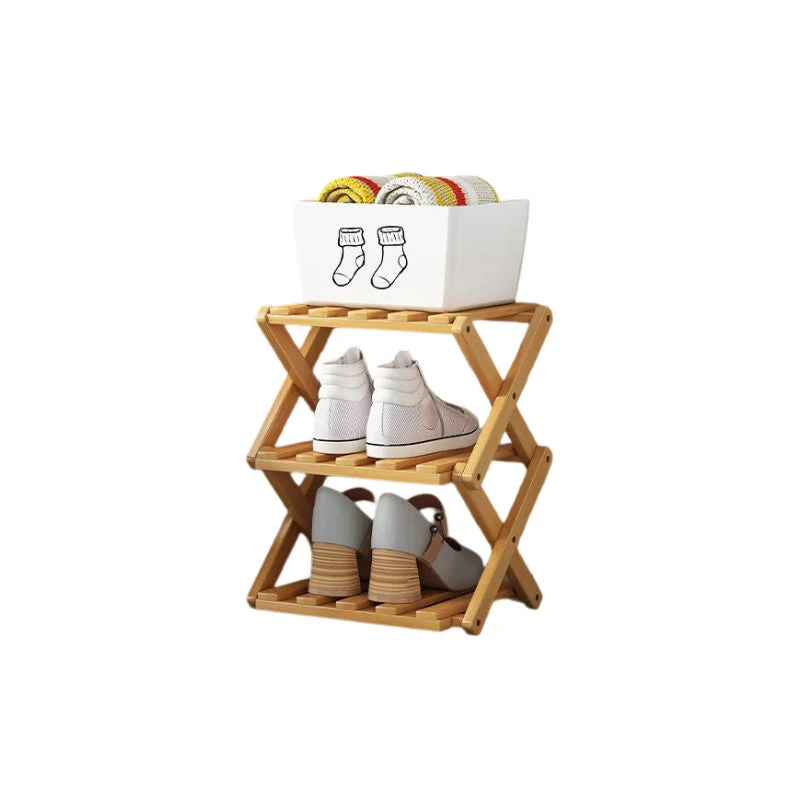 🌞Fris De Lente In Met 50% Korting!👟Duurzaam Opvouwbaar Bamboe Schoenenrek – Meerdere Lagen & Ruimtebesparend! - Image 18