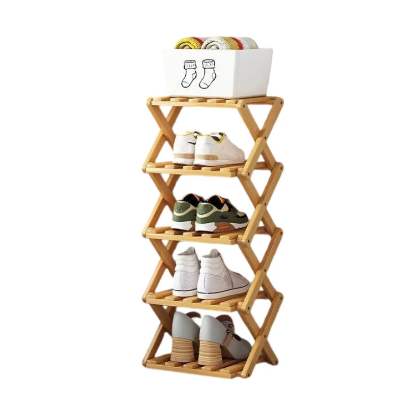 🌞Fris De Lente In Met 50% Korting!👟Duurzaam Opvouwbaar Bamboe Schoenenrek – Meerdere Lagen & Ruimtebesparend! - Image 20