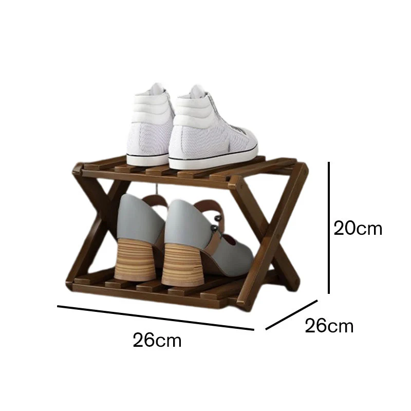 🌞Fris De Lente In Met 50% Korting!👟Duurzaam Opvouwbaar Bamboe Schoenenrek – Meerdere Lagen & Ruimtebesparend! - Image 8