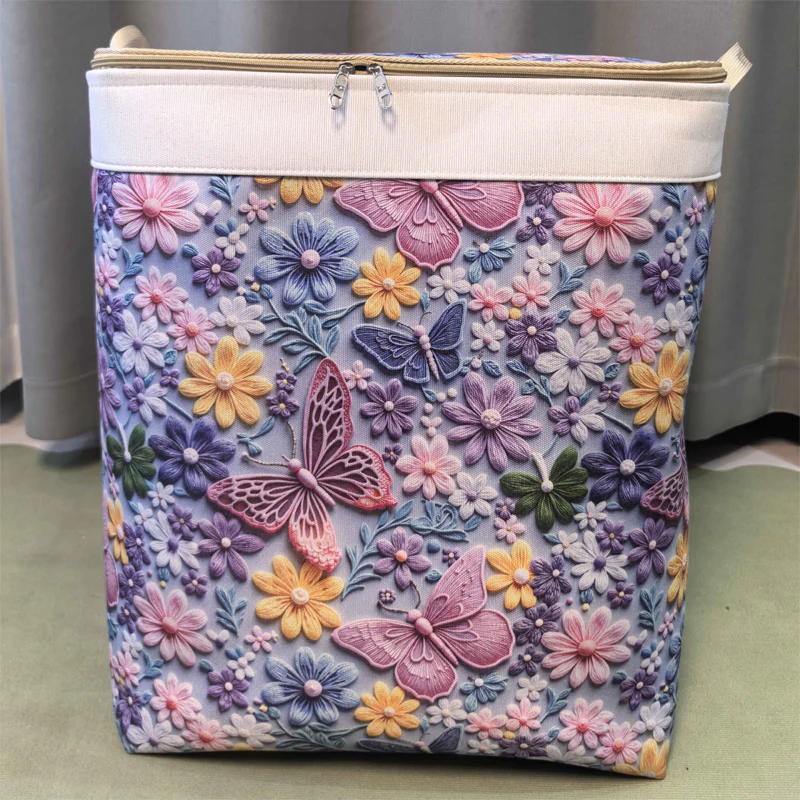 🌞Fris De Lente In Met 50% Korting!🧺Grote opvouwbare opbergbox van canvas – 120L inhoud, stof- & vochtbestendig, met praktische handgrepen voor kleding & beddengoed (50×40×60 cm). - Image 16