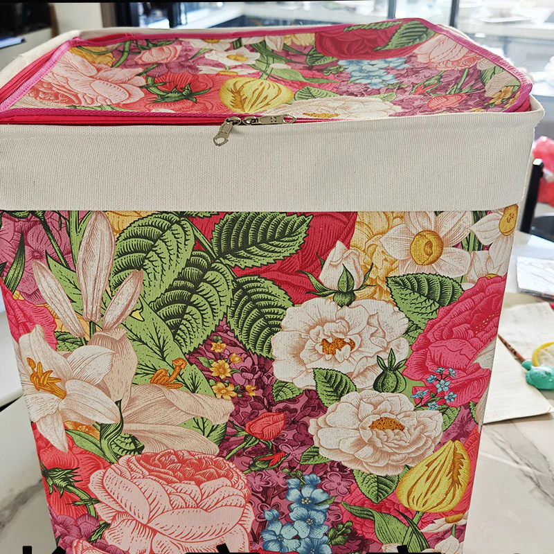 🌞Fris De Lente In Met 50% Korting!🧺Grote opvouwbare opbergbox van canvas – 120L inhoud, stof- & vochtbestendig, met praktische handgrepen voor kleding & beddengoed (50×40×60 cm). - Image 18