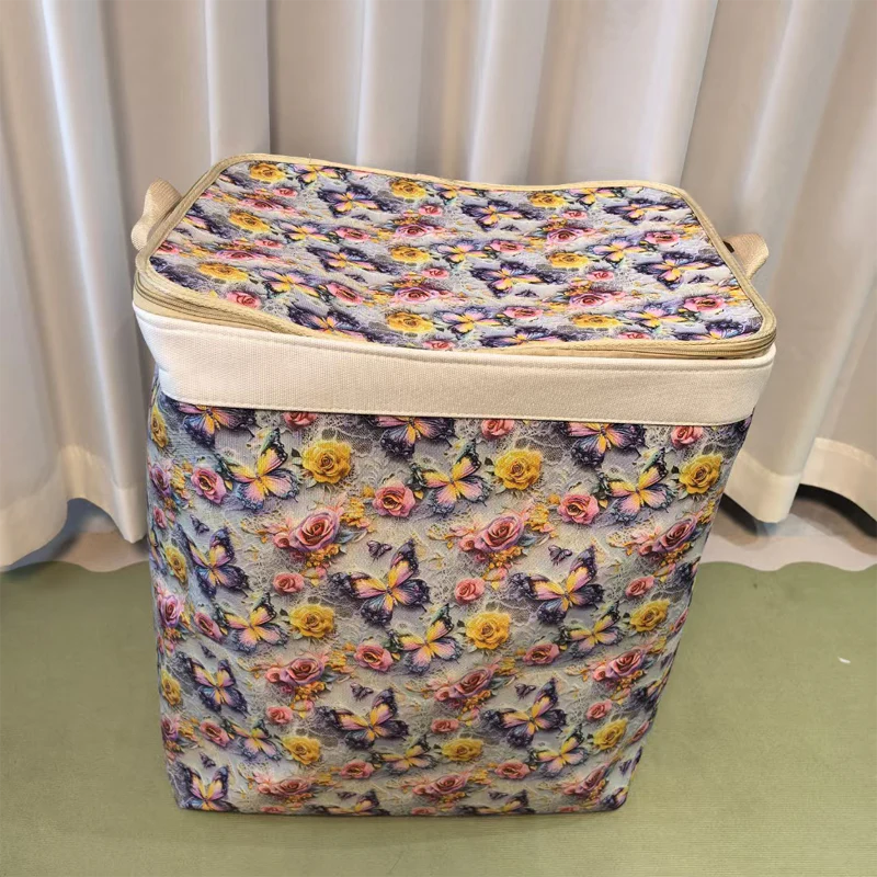 🌞Fris De Lente In Met 50% Korting!🧺Grote opvouwbare opbergbox van canvas – 120L inhoud, stof- & vochtbestendig, met praktische handgrepen voor kleding & beddengoed (50×40×60 cm). - Image 19