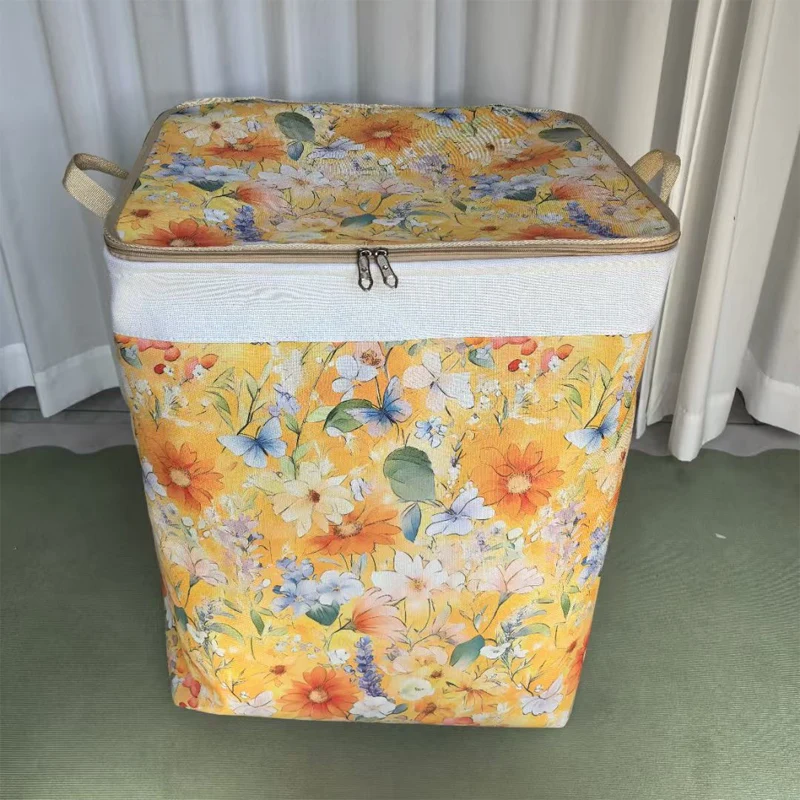 🌞Fris De Lente In Met 50% Korting!🧺Grote opvouwbare opbergbox van canvas – 120L inhoud, stof- & vochtbestendig, met praktische handgrepen voor kleding & beddengoed (50×40×60 cm). - Image 20