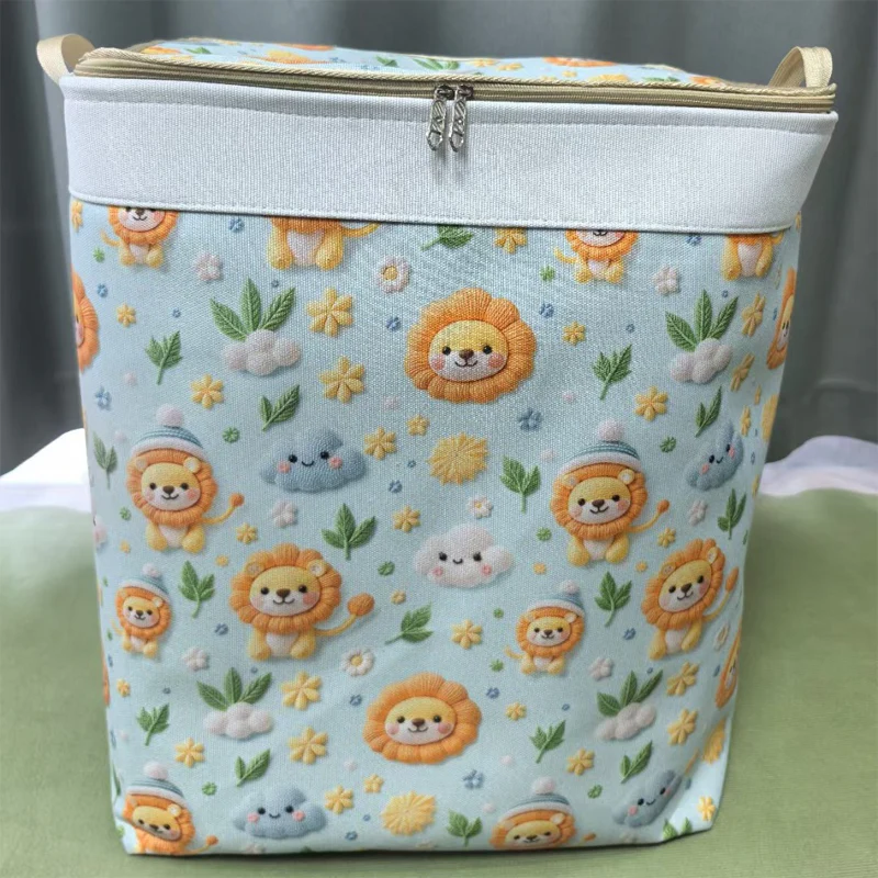 🌞Fris De Lente In Met 50% Korting!🧺Grote opvouwbare opbergbox van canvas – 120L inhoud, stof- & vochtbestendig, met praktische handgrepen voor kleding & beddengoed (50×40×60 cm). - Image 9