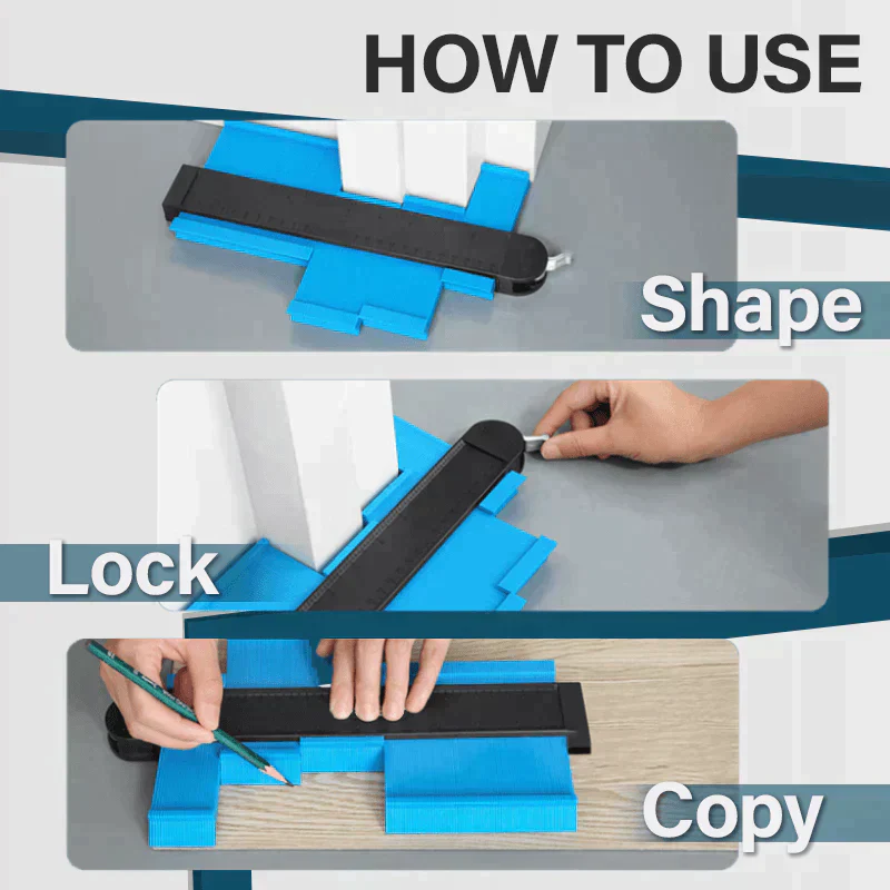 🌞Fris De Lente In Met 50% Korting!📏 Easy Shape Contour Duplicator 5"/10" – Met Vergrendeling | Hoge Precisie Vormkopieertool voor DIY! - Image 3