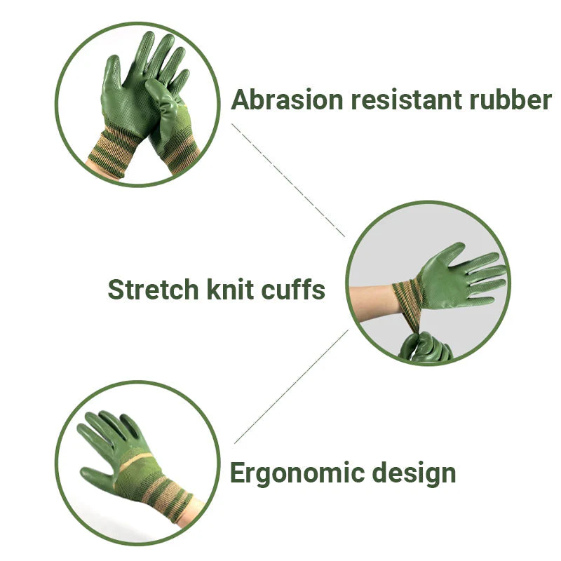💥 49% OFF🎁 Rubber Coated Work Gloves with Knit Wrist Cuff - Image 6