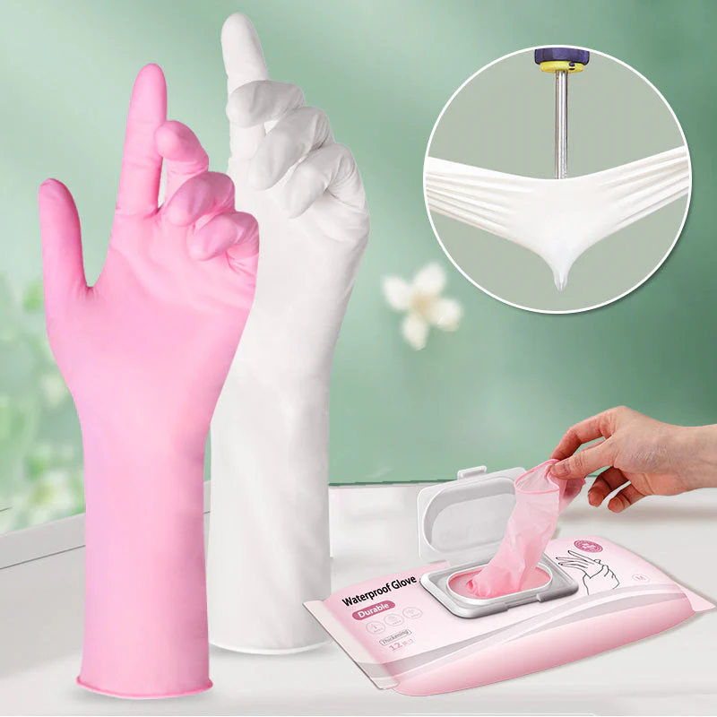 🧤🍽️ Wegwerphandschoenen voor Keukenreiniging – Waterdicht & Chemicaliënbestendig, Flexibele Grip & Flip-Top Toegang