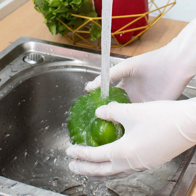 🧤🍽️ Wegwerphandschoenen voor Keukenreiniging – Waterdicht & Chemicaliënbestendig, Flexibele Grip & Flip-Top Toegang - Image 3