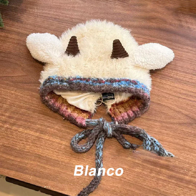 🐑🧣 Schattige Pluche Lammetjes Muts – Warme Oorflappen, Kleurblock Design & Comfortabel (Perfect voor Winter!) - Image 10