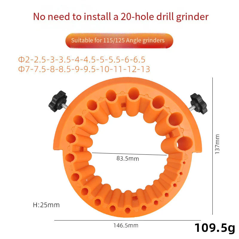 🎉Nieuwjaars Cadeau 50% KORTING!🧰 Multifunctionele Boorslijper voor Haakse Slijpmachines: Snel Scherpteherstel + Duurzame ABS – Kostenefficiënt！ - Image 8