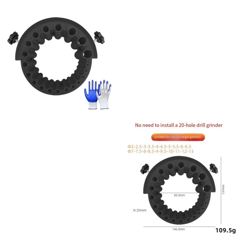 🎉Nieuwjaars Cadeau 50% KORTING!🧰 Multifunctionele Boorslijper voor Haakse Slijpmachines: Snel Scherpteherstel + Duurzame ABS – Kostenefficiënt！ - Image 9