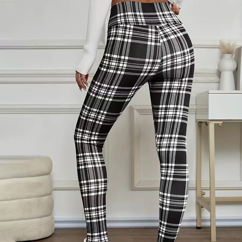 ❄️🧘 Thermische Leggings voor Dames – Geruite, Hoogstreeks & Comfortabel (Winter Must-Have!) - Image 2