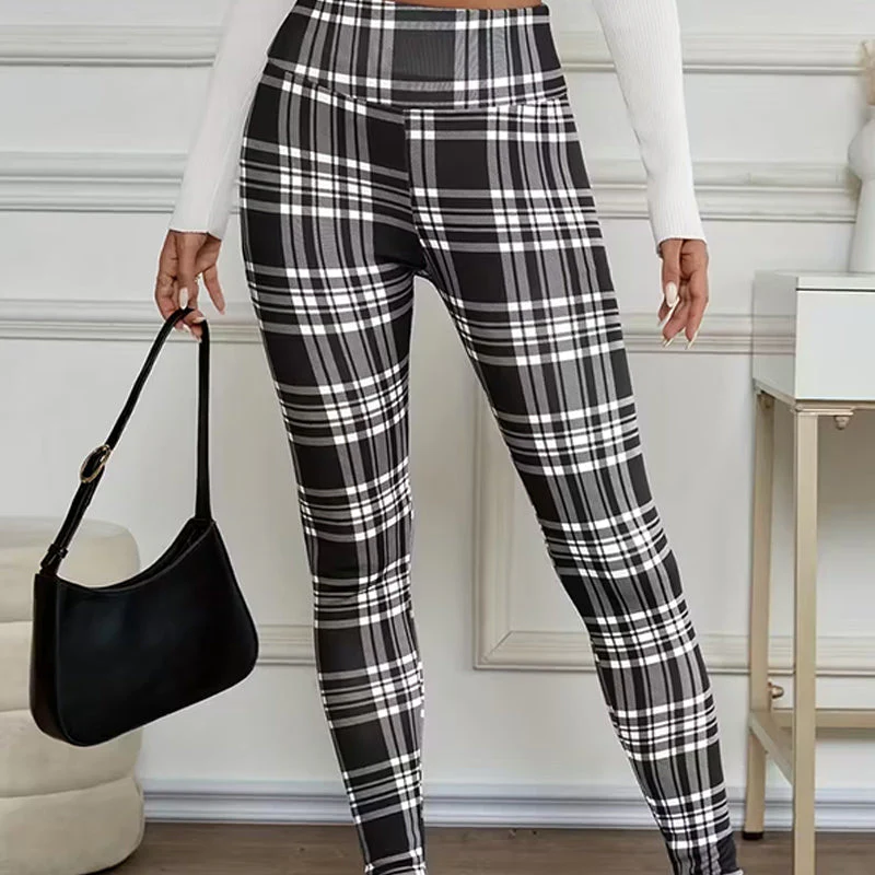 ❄️🧘 Thermische Leggings voor Dames – Geruite, Hoogstreeks & Comfortabel (Winter Must-Have!) - Image 3