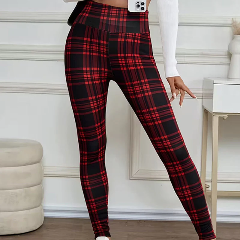 ❄️🧘 Thermische Leggings voor Dames – Geruite, Hoogstreeks & Comfortabel (Winter Must-Have!) - Image 4