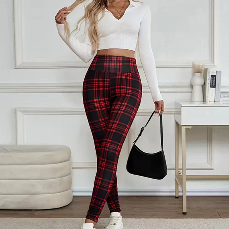 ❄️🧘 Thermische Leggings voor Dames – Geruite, Hoogstreeks & Comfortabel (Winter Must-Have!) - Image 6