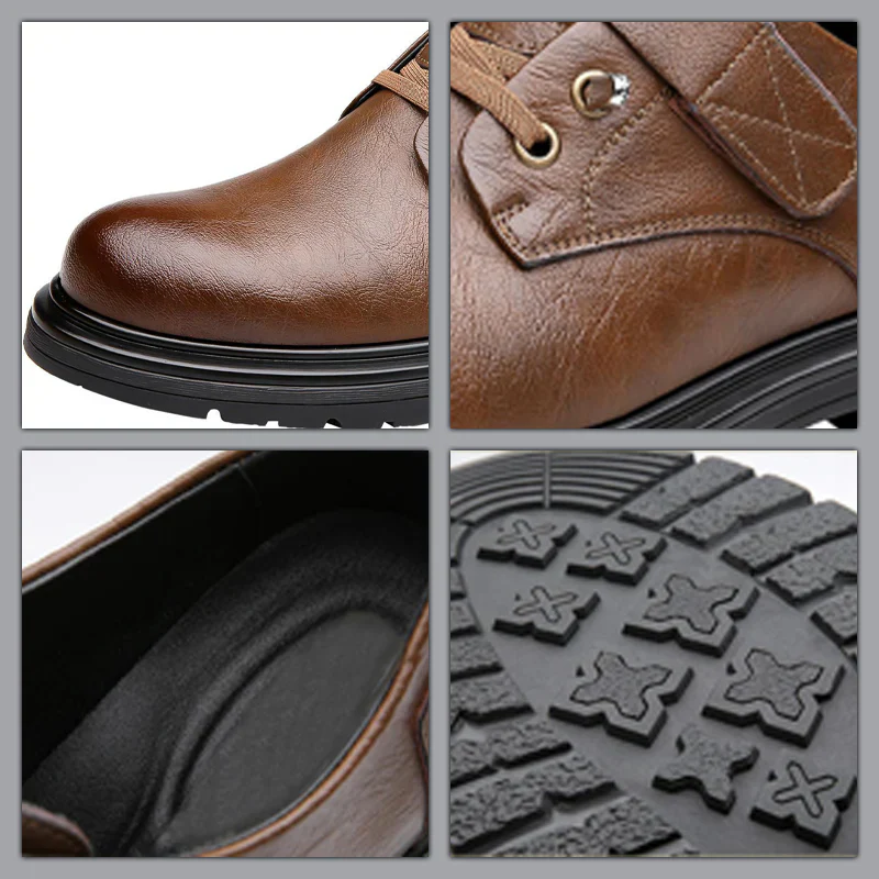 👞 Heren Ademende Retro PU Lederen Schoenen - Comfort & Stijl Voor Elke Dag! - Image 4