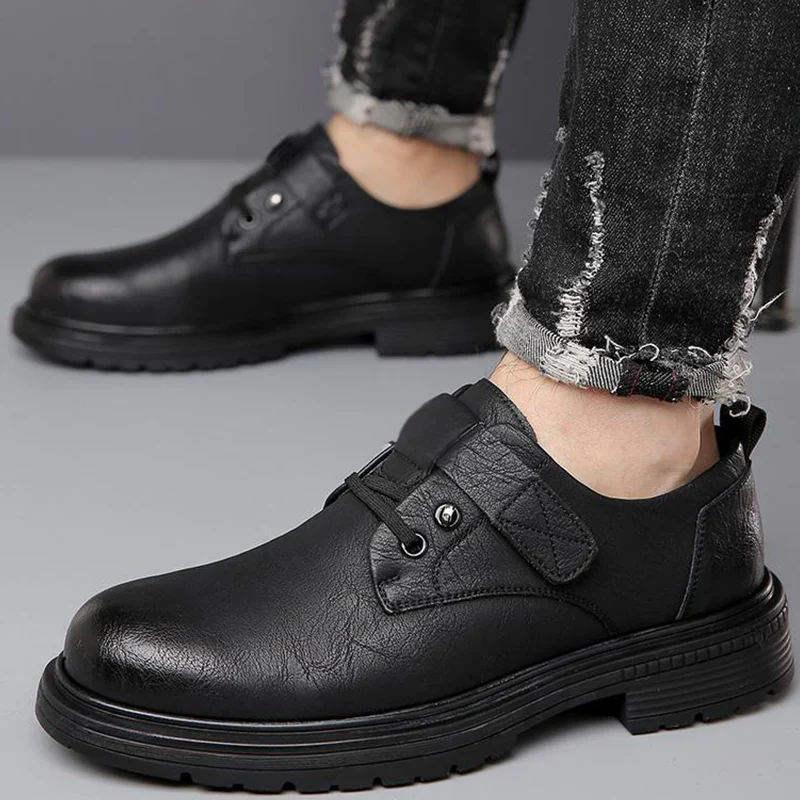 👞 Heren Ademende Retro PU Lederen Schoenen - Comfort & Stijl Voor Elke Dag! - Image 5