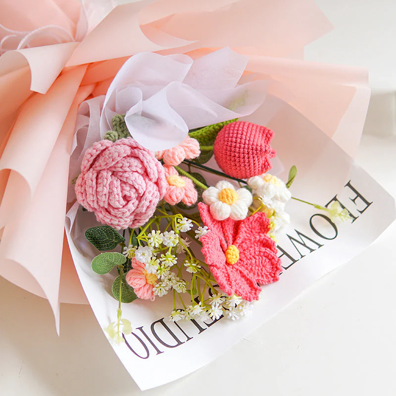 🌞Fris De Lente In Met 50% Korting!💐 Handgemaakt Gehaakt Bloemenboeket | Blijvende Schoonheid & Allergievriendelijk | Kant-en-Klaar Cadeau - Image 10