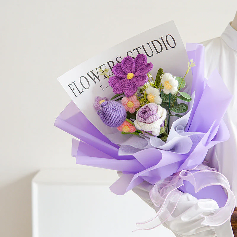 🌞Fris De Lente In Met 50% Korting!💐 Handgemaakt Gehaakt Bloemenboeket | Blijvende Schoonheid & Allergievriendelijk | Kant-en-Klaar Cadeau - Image 12