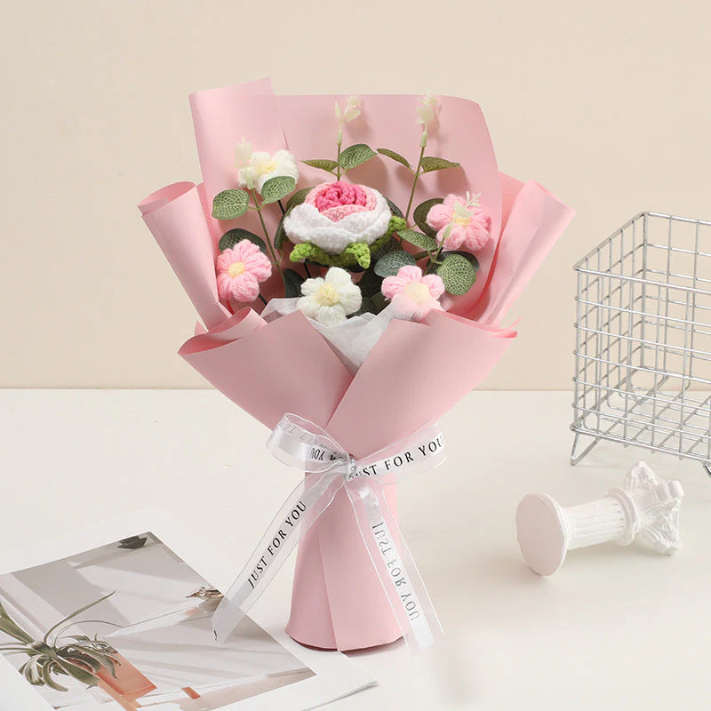 🌞Fris De Lente In Met 50% Korting!💐 Handgemaakt Gehaakt Bloemenboeket | Blijvende Schoonheid & Allergievriendelijk | Kant-en-Klaar Cadeau - Image 3