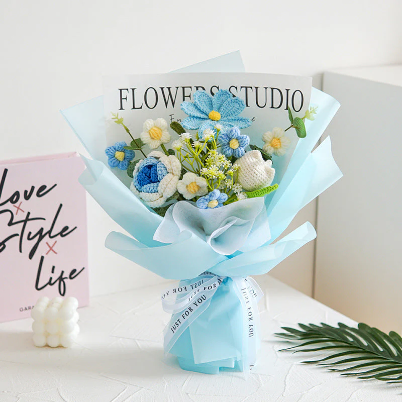 🌞Fris De Lente In Met 50% Korting!💐 Handgemaakt Gehaakt Bloemenboeket | Blijvende Schoonheid & Allergievriendelijk | Kant-en-Klaar Cadeau - Image 6