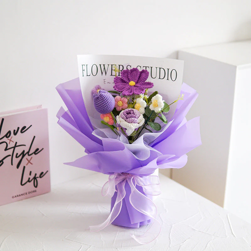 🌞Fris De Lente In Met 50% Korting!💐 Handgemaakt Gehaakt Bloemenboeket | Blijvende Schoonheid & Allergievriendelijk | Kant-en-Klaar Cadeau - Image 7