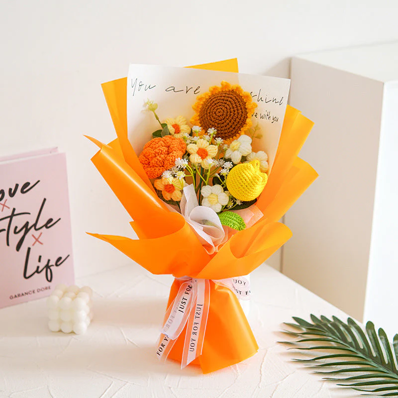 🌞Fris De Lente In Met 50% Korting!💐 Handgemaakt Gehaakt Bloemenboeket | Blijvende Schoonheid & Allergievriendelijk | Kant-en-Klaar Cadeau - Image 8