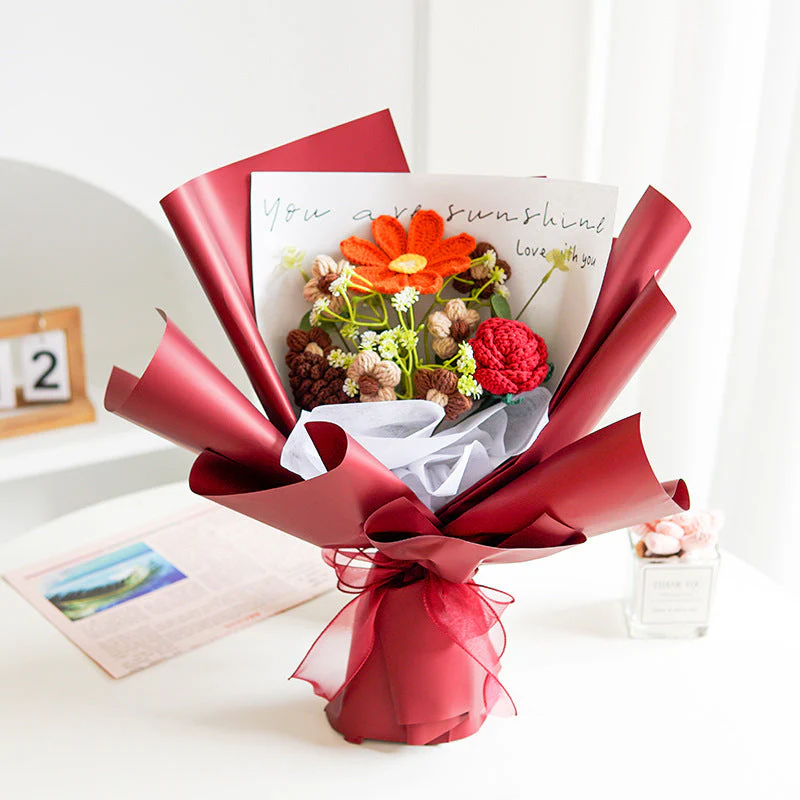 🌞Fris De Lente In Met 50% Korting!💐 Handgemaakt Gehaakt Bloemenboeket | Blijvende Schoonheid & Allergievriendelijk | Kant-en-Klaar Cadeau - Image 9