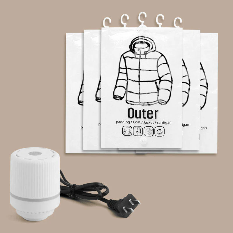 💘Valentijnsaanbieding: 50% Korting! ✨ Hangende Vacuüm Opbergzakken met Elektrische Pomp – Bespaar 75% Meer Ruimte & Tijd! - Image 12