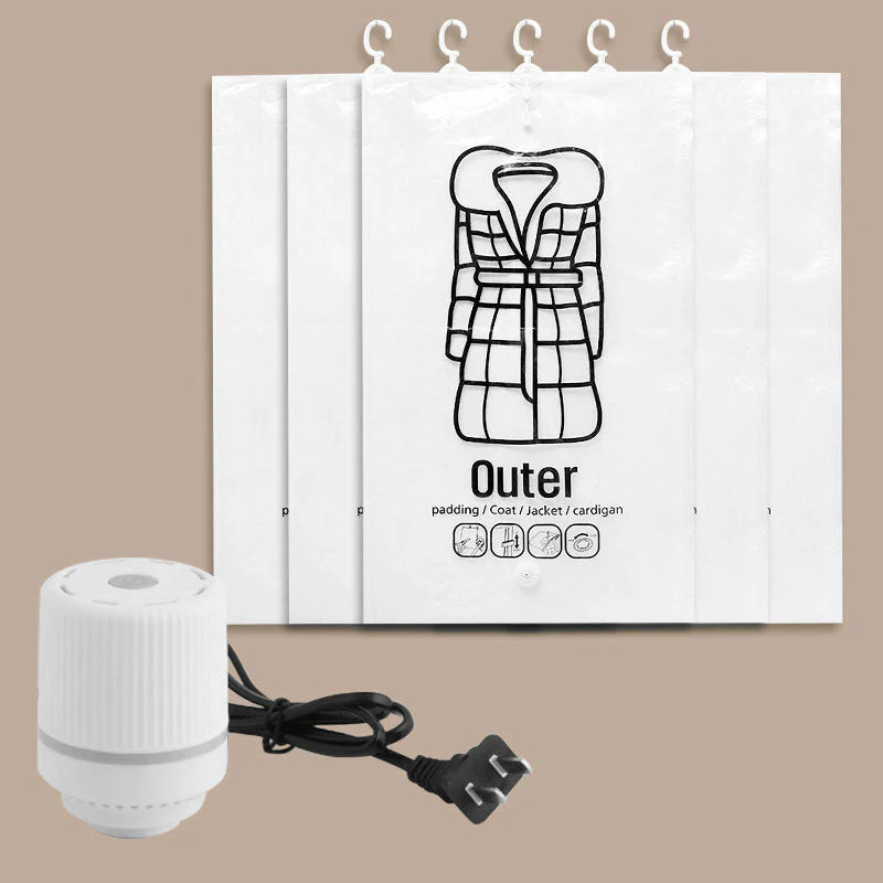 💘Valentijnsaanbieding: 50% Korting! ✨ Hangende Vacuüm Opbergzakken met Elektrische Pomp – Bespaar 75% Meer Ruimte & Tijd! - Image 13