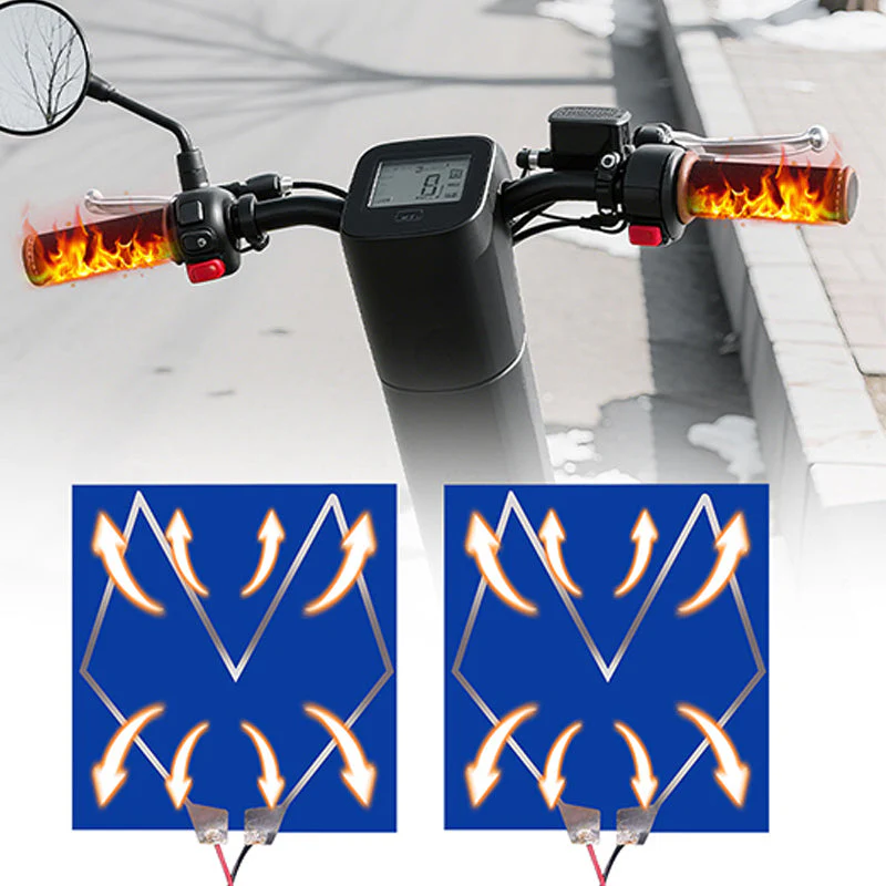 🎄Kerstdeal ALTIJD 50% KORTING!🏍️ Verwarmde Handvatten voor Fietsen & Motoren: 3 Warmtestanden + USB-Aangedreven + Antislip! - Image 3
