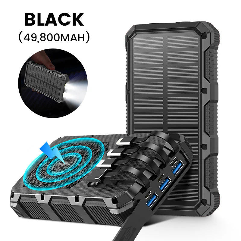 🌞Fris De Lente In Met 50% Korting!🌞 Zonne-Energiebank 36.800/49.800mAh | 7 Apparaten Tegelijk | Dual Noodverlichting | Duurzaam Outdoor - Image 10