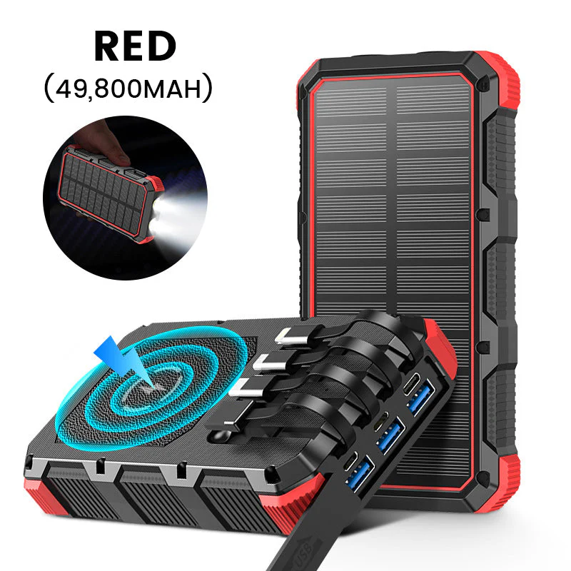 🌞Fris De Lente In Met 50% Korting!🌞 Zonne-Energiebank 36.800/49.800mAh | 7 Apparaten Tegelijk | Dual Noodverlichting | Duurzaam Outdoor - Image 16