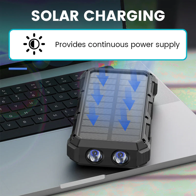 🌞Fris De Lente In Met 50% Korting!🌞 Zonne-Energiebank 36.800/49.800mAh | 7 Apparaten Tegelijk | Dual Noodverlichting | Duurzaam Outdoor - Image 4