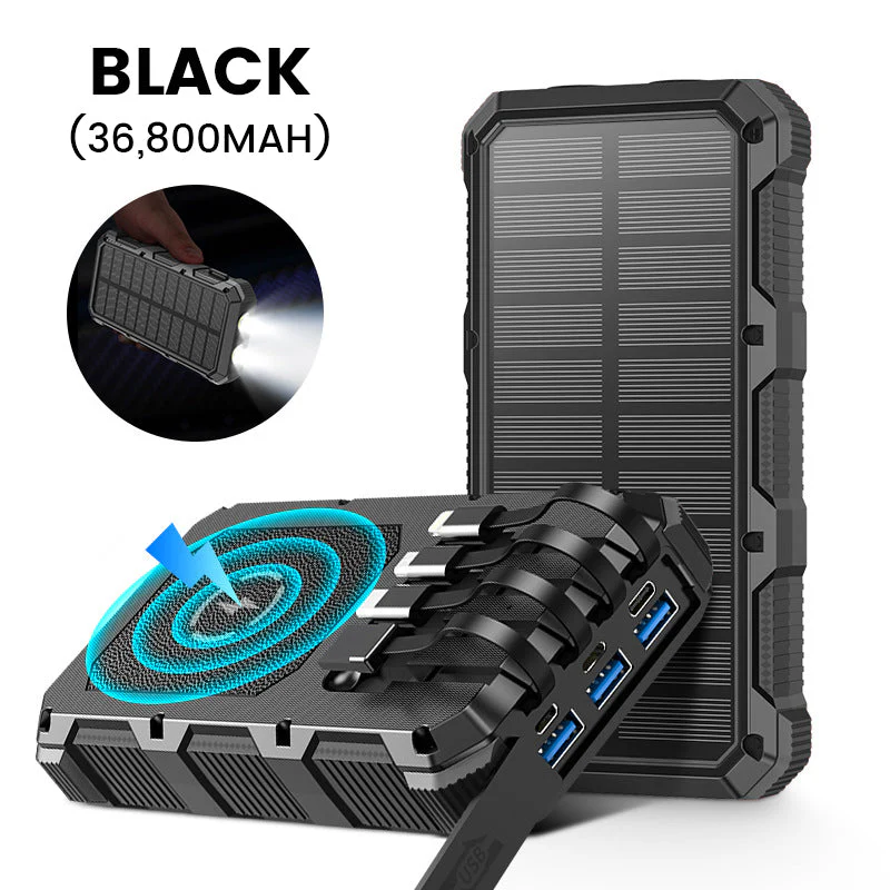 🌞Fris De Lente In Met 50% Korting!🌞 Zonne-Energiebank 36.800/49.800mAh | 7 Apparaten Tegelijk | Dual Noodverlichting | Duurzaam Outdoor - Image 9