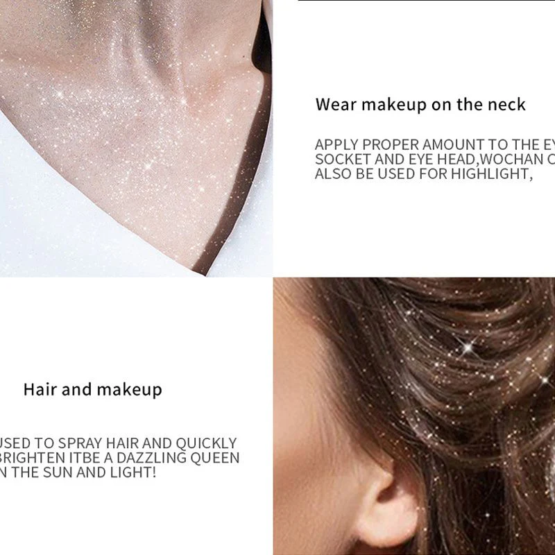 🎉Nieuwjaars Cadeau 50% KORTING!✨Verhelderende Body Glitter Spray – Lange Duur Glow & Multifunctioneel: Perfect Voor Partijen/Dates! - Image 2