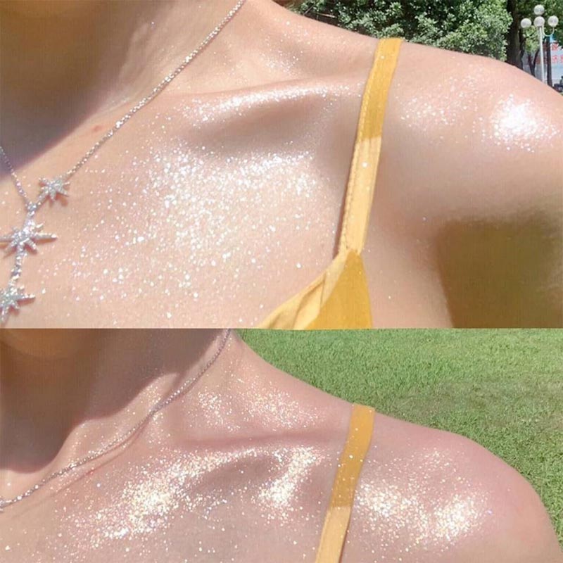 🎉Nieuwjaars Cadeau 50% KORTING!✨Verhelderende Body Glitter Spray – Lange Duur Glow & Multifunctioneel: Perfect Voor Partijen/Dates! - Image 7