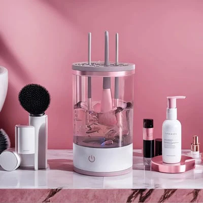 🖤Black Friday topper!50% KORTING✨ Automatische Make-Upkwastenreiniger (USB-Aangedreven) – Grondige Reiniging, Meerdere Kwasten Tegelijk & Huidveilig (Perfect voor Make-Up Liefhebbers!) - Image 12