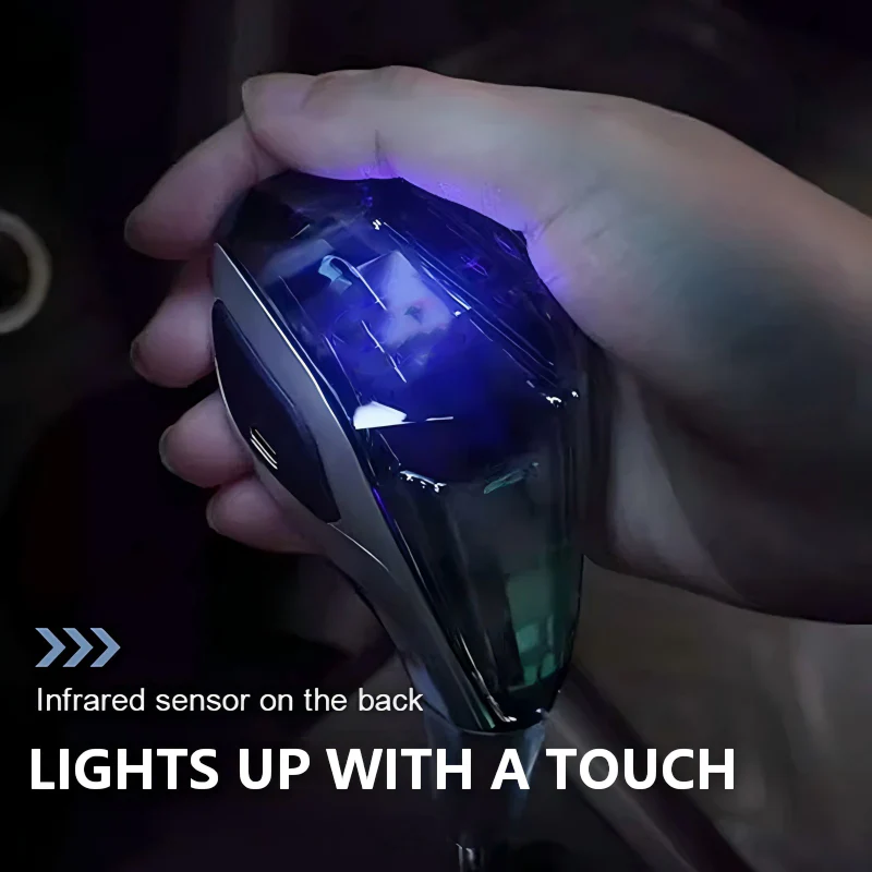 🌞Fris De Lente In Met 50% Korting!🚗Universele Touch-Activated LED Kristal Versnellingspookknop – Modern Auto Interieur & Comfortabel Schakelen: Eenvoudig Te Installeren! - Image 3