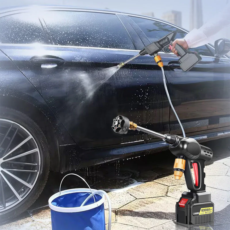 🌞Fris De Lente In Met 50% Korting!💦 Draadloze Draagbare Autowasmachine – 30 BAR Krachtige Reiniging Overal! - Image 8